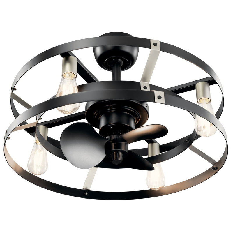 Kichler 300040SBK 25"Ceiling Fan, Satin Black (2)