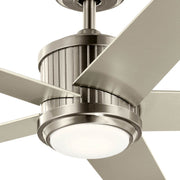 Kichler 300044BSS 56"Ceiling Fan, Brushed Stainless Steel (2)