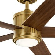 Kichler 300044NBR 56"Ceiling Fan, Natural Brass (2)