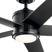Kichler 300044SBK 56"Ceiling Fan, Satin Black (3)