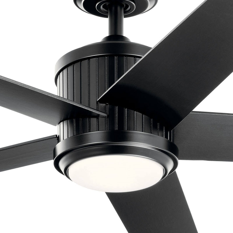 Kichler 300044SBK 56"Ceiling Fan, Satin Black (3)