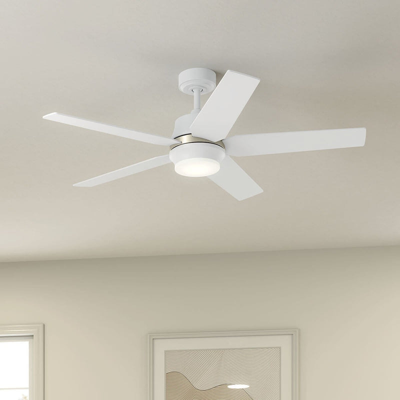 Kichler 300059MWH 52"Ceiling Fan, Matte White (6)
