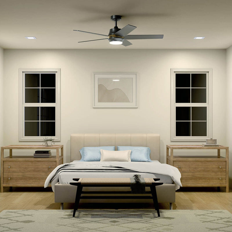 Kichler 300059SBK 52"Ceiling Fan, Satin Black (5)