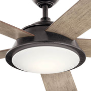 Kichler 310100AVI 56"Ceiling Fan, Anvil Iron (2)