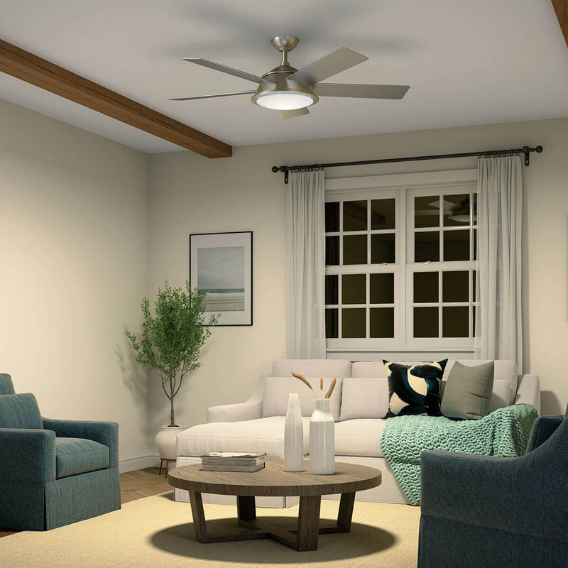 Kichler 310100NI 56"Ceiling Fan, Brushed Nickel (5)