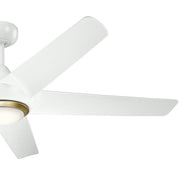 Kichler 330089WH 52"Ceiling Fan, White (4)