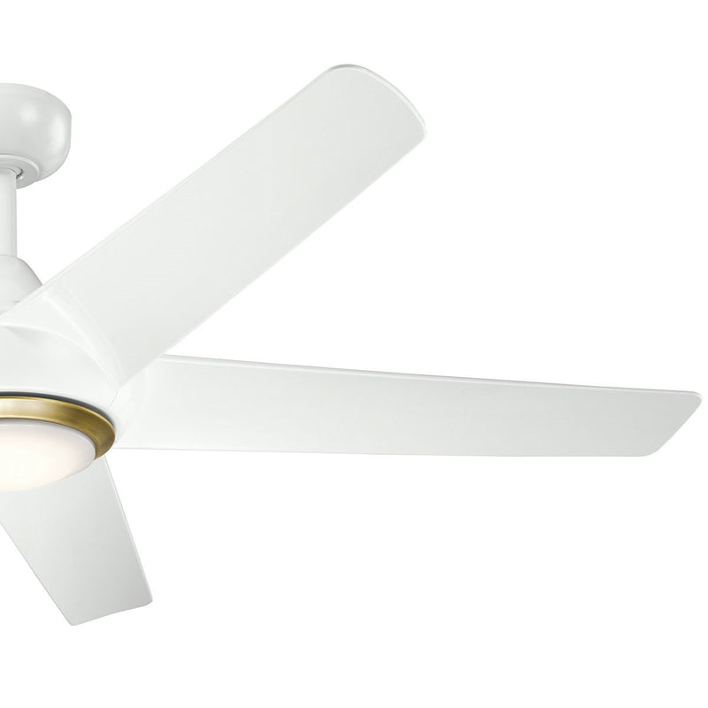 Kichler 330089WH 52"Ceiling Fan, White (4)