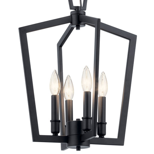 Kichler 43498BK Four Light Pendant, Black (2)