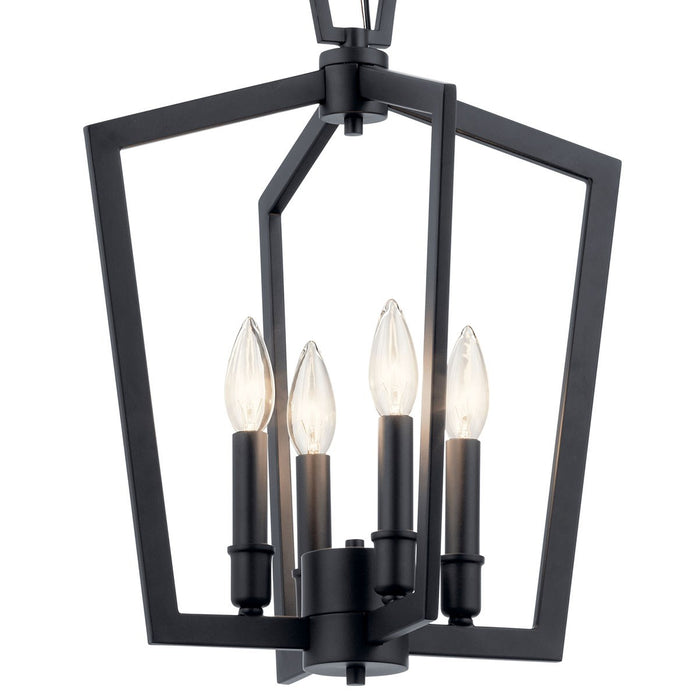 Kichler 43498BK Four Light Pendant, Black (2)