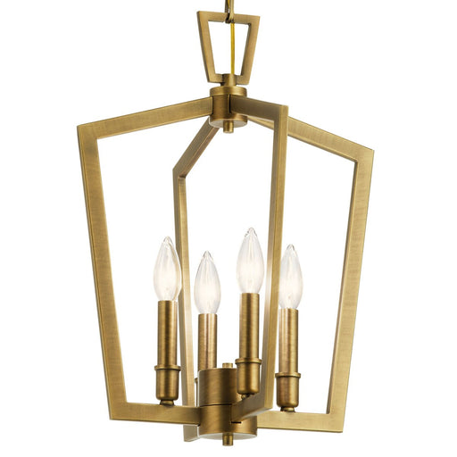 Kichler 43498NBR Four Light Pendant, Natural Brass (2)