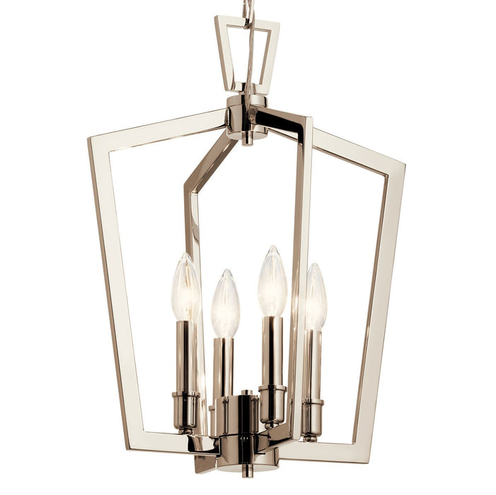 Kichler 43498PN Four Light Pendant, Polished Nickel (2)