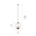 Kichler 43498PN Four Light Pendant, Polished Nickel (4)