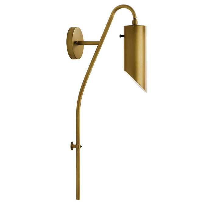 Kichler 52165NBR Trentino One Light Wall Sconce, Natural Brass Alternate Image.jpg