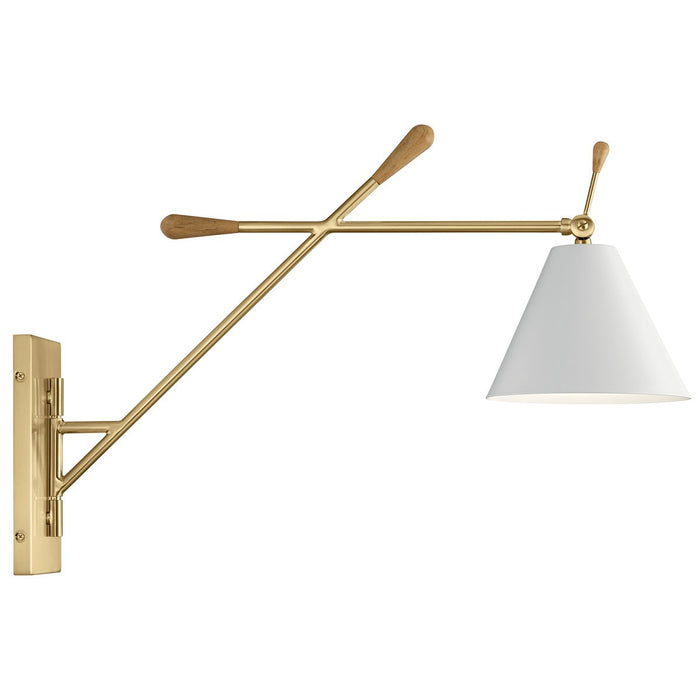 Kichler 52339CG Finnick One Light Wall Sconce, Champagne Gold Alternate Image.jpg