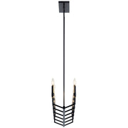 Kichler 52350BK 12 Light Linear Chandelier, Black (2)