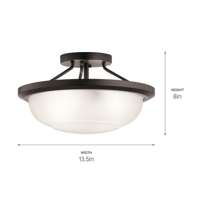 Kichler 52396OZ Ritson Two Light Semi Flush Mount, Olde Bronze Alternate Image 2.jpg