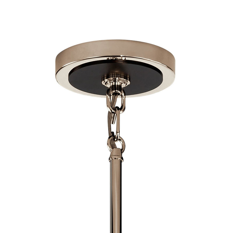 Kichler 52402PN Three Light Chandelier, Polished Nickel (2)