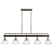 Kichler 52404PN Five Light Linear Chandelier, Polished Nickel (2)