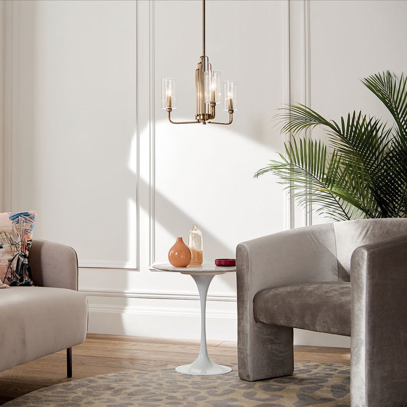 Kichler 52410BNB Three Light Chandelier, Brushed Natural Brass (6)
