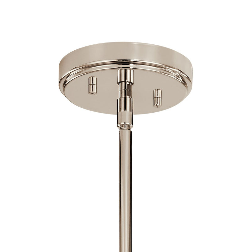 Kichler 52410PN Three Light Chandelier, Polished Nickel (2)