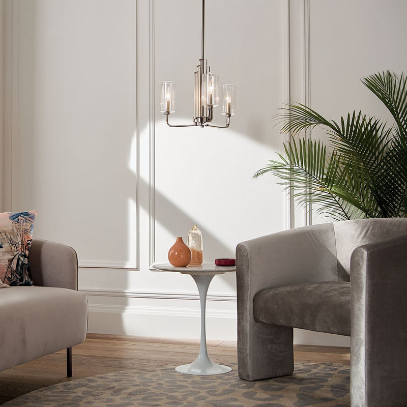 Kichler 52410PN Three Light Chandelier, Polished Nickel (6)