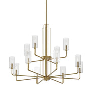 Kichler 52412BNB 12 Light Chandelier, Brushed Natural Brass (2)
