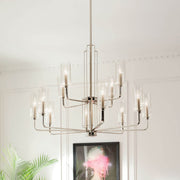 Kichler 52412PN 12 Light Chandelier, Polished Nickel (5)