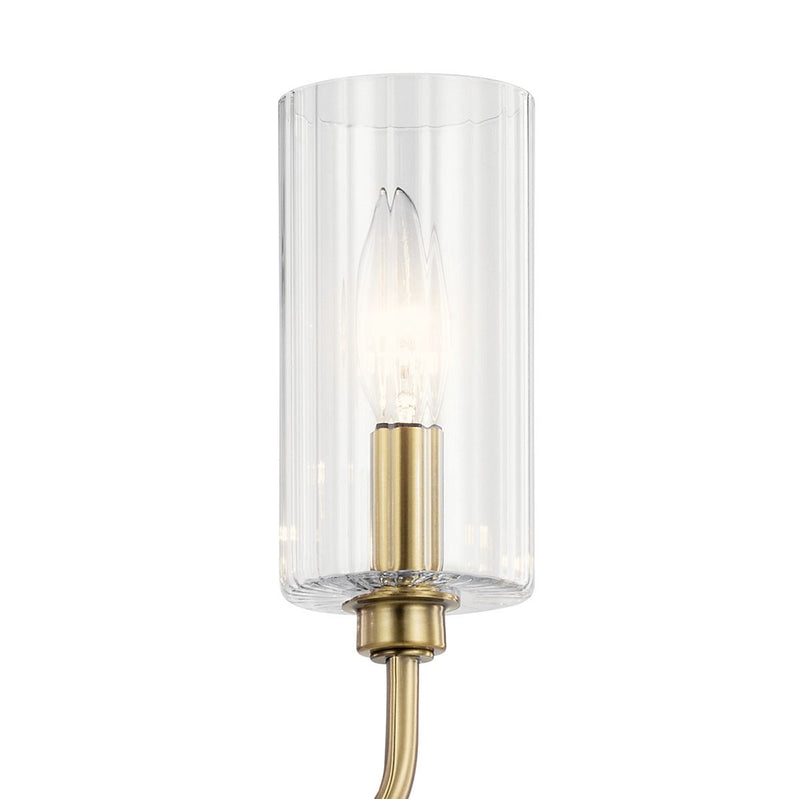 Kichler 52413BNB Ten Light Linear Chandelier, Brushed Natural Brass (2)