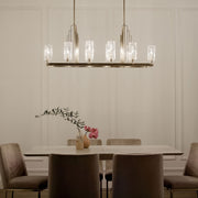 Kichler 52413BNB Ten Light Linear Chandelier, Brushed Natural Brass (6)