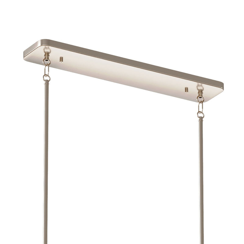 Kichler 52413PN Ten Light Linear Chandelier, Polished Nickel (3)