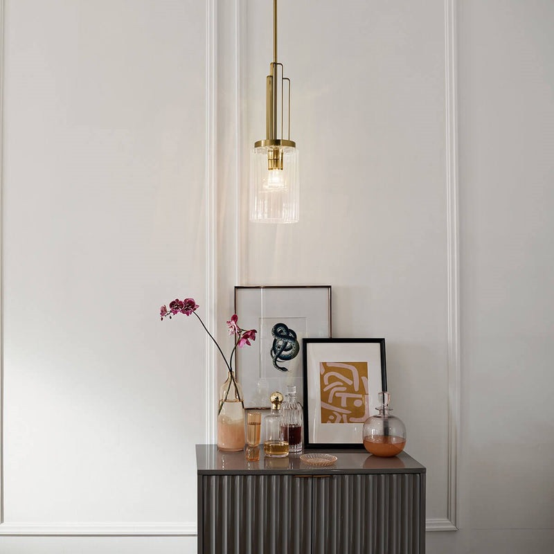 Kichler 52414BNB One Light Mini Pendant, Brushed Natural Brass (5)