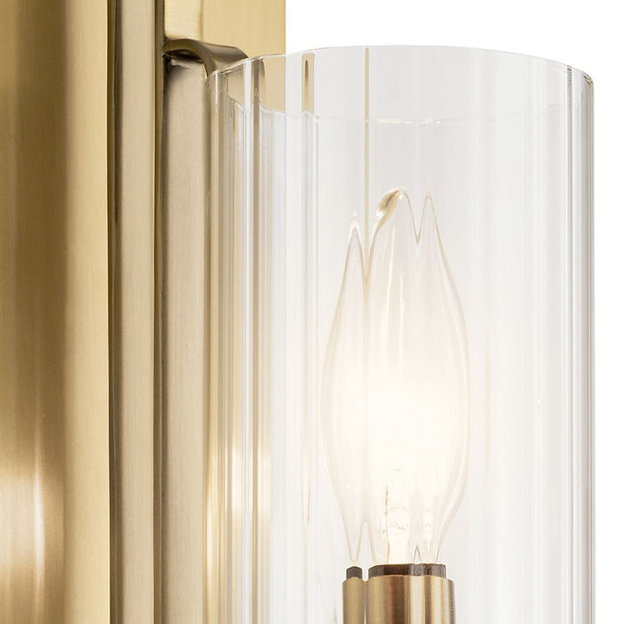 Kichler 52415BNB Kimrose One Light Wall Sconce, Brushed Natural Brass Alternate Image.jpg