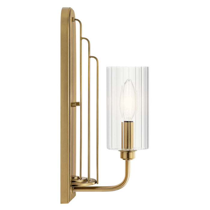 Kichler 52415BNB Kimrose One Light Wall Sconce, Brushed Natural Brass Alternate Image 2.jpg