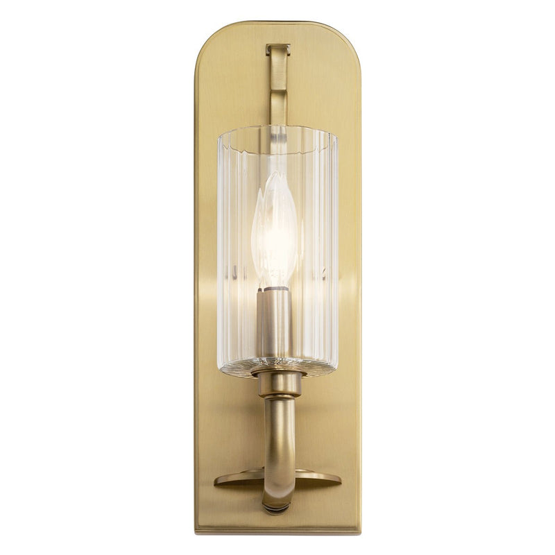 Kichler 52415BNB One Light Wall Sconce, Brushed Natural Brass (4)