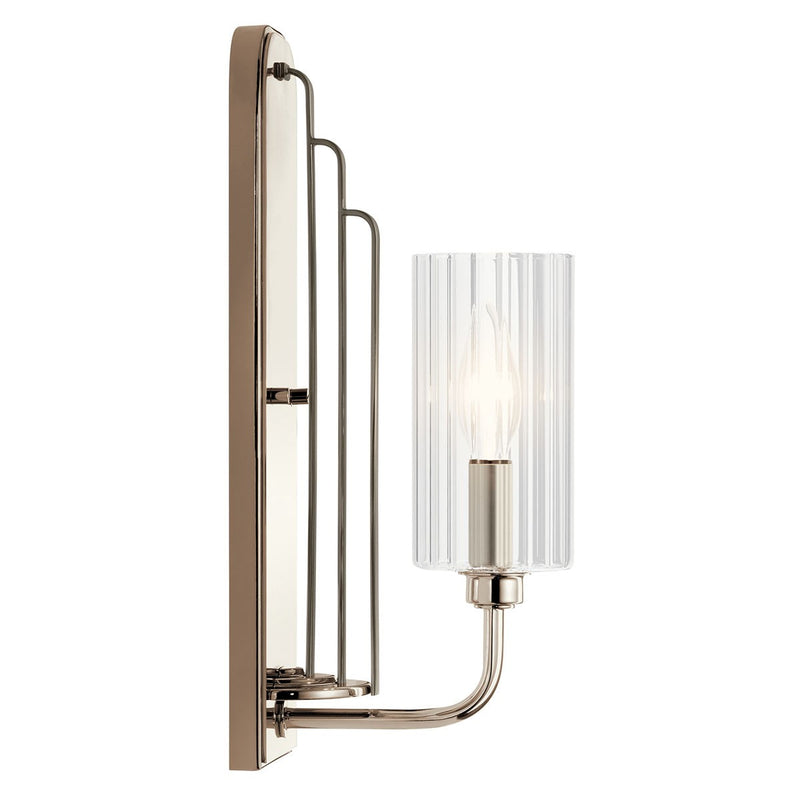 Kichler 52415PN One Light Wall Sconce, Polished Nickel (3)