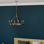 Kichler 52420BNB Six Light Chandelier, Brushed Natural Brass (4)