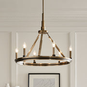 Kichler 52420BNB Six Light Chandelier, Brushed Natural Brass (5)