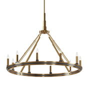 Kichler 52421BNB Ten Light Chandelier, Brushed Natural Brass (3)
