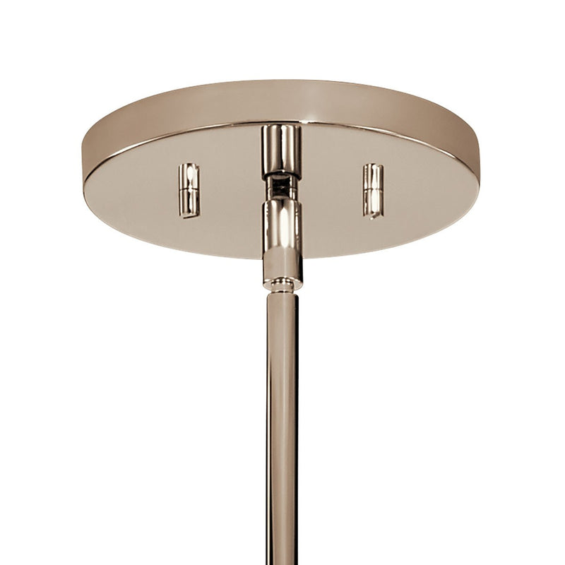Kichler 52427PN Six Light Chandelier, Polished Nickel (2)