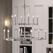 Kichler 52428PN 12 Light Chandelier, Polished Nickel (4)