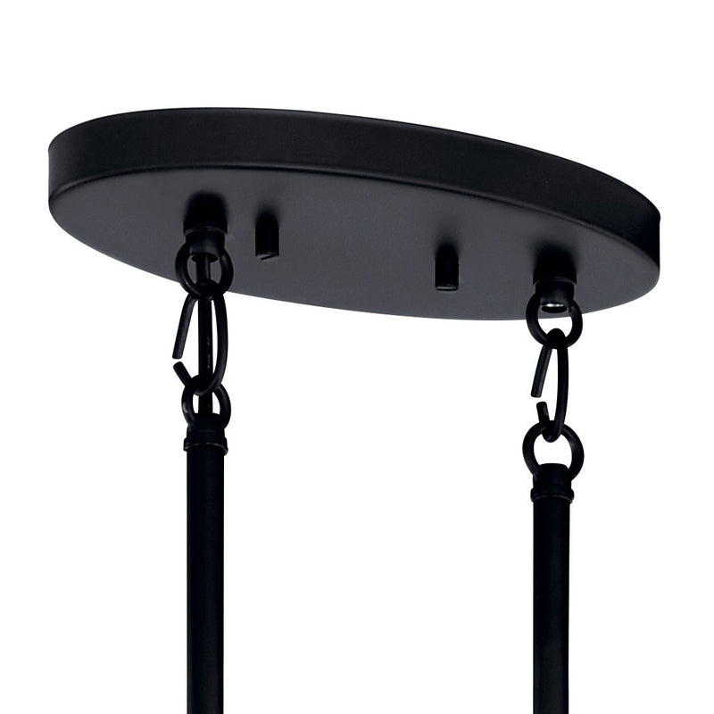 Kichler 52429BK Eight Light Chandelier, Black (2)