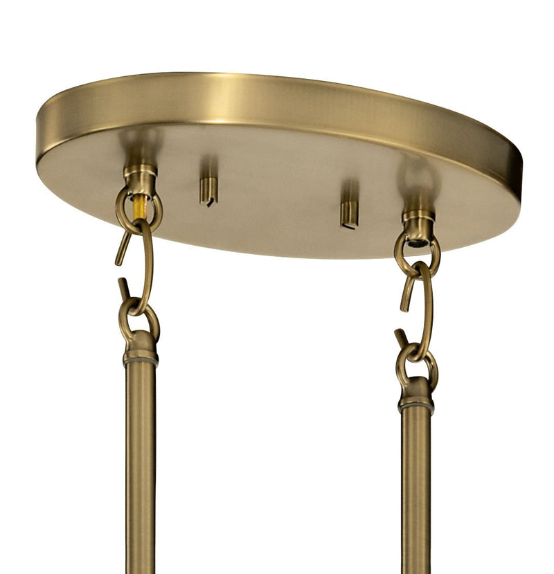 Kichler 52429BNB Eight Light Chandelier, Brushed Natural Brass (2)