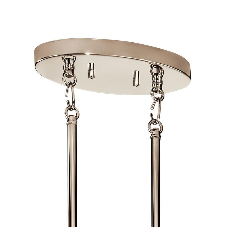 Kichler 52429PN Eight Light Chandelier, Polished Nickel (2)