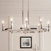 Kichler 52429PN Eight Light Chandelier, Polished Nickel (4)