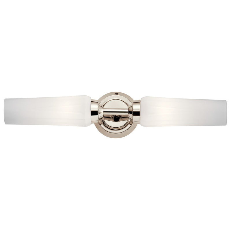 Kichler 55074PN Two Light Wall Sconce, Polished Nickel (3)