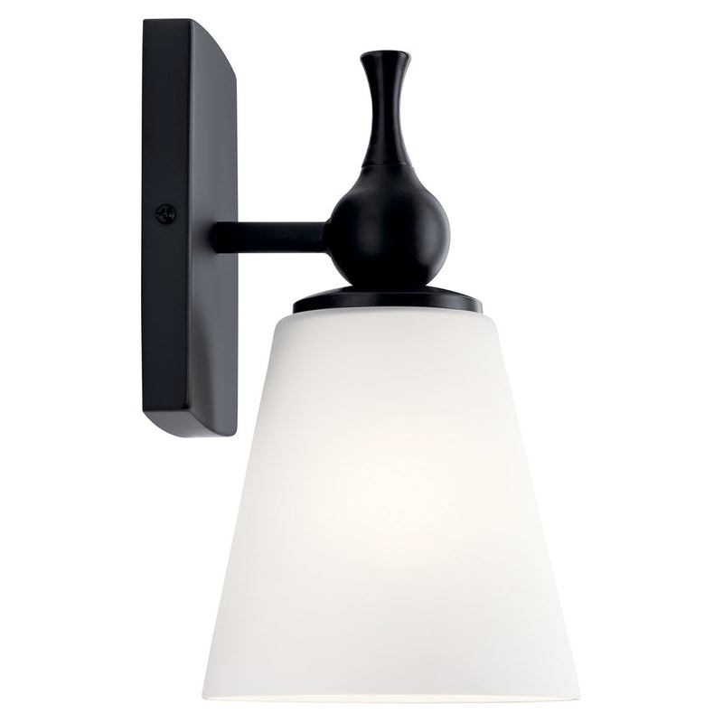 Kichler 55090BK One Light Wall Sconce, Polished Nickel (2)