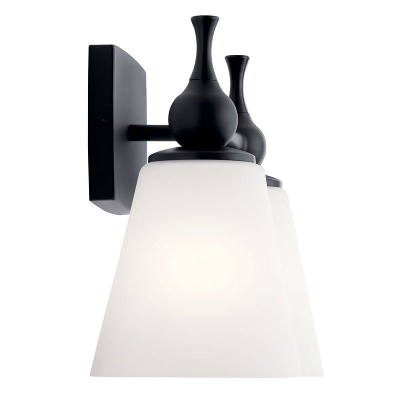 Kichler 55091BK Two Light Bath, Black (2)
