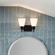Kichler 55091BK Two Light Bath, Black (5)