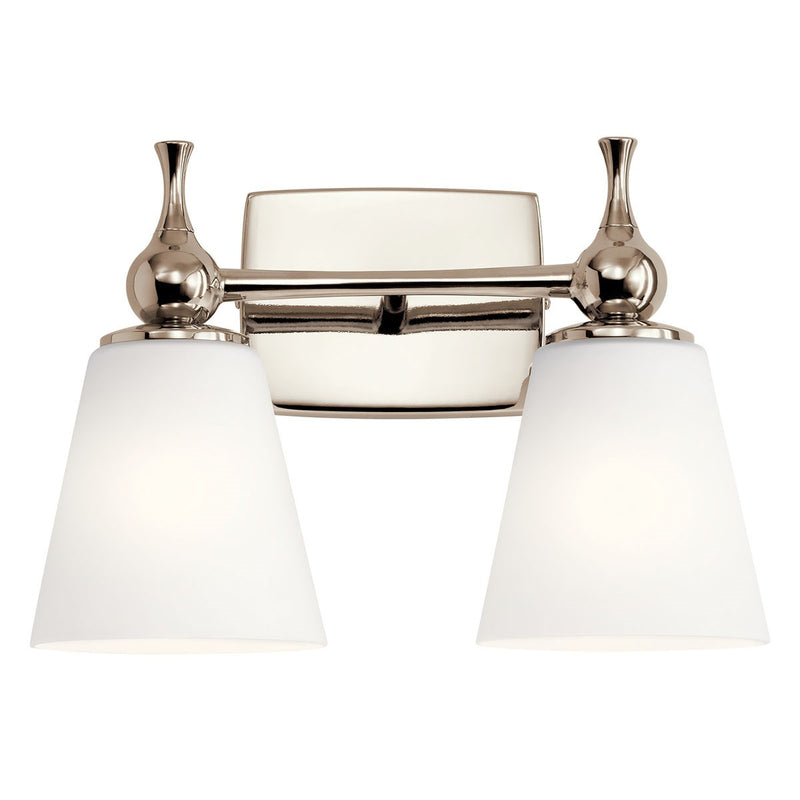 Kichler 55091PN Two Light Bath, Polished Nickel (3)