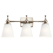 Kichler 55092PN Three Light Bath, Polished Nickel (2)